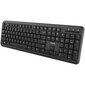 Wireless keyboard with Silent switches ,105 keys,black,Size 442*142*17.5mm,460g,RU layout kaina ir informacija | Klaviatūros | pigu.lt