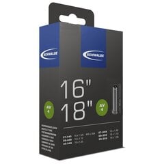 Dviračio kamera 16"/18" Schwalbe AV4 (28/37-349) kaina ir informacija | Dviračių kameros ir padangos | pigu.lt