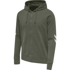 Džemperis vyrams Hummel Legacy Zip Hoodie, žalias kaina ir informacija | Džemperiai vyrams | pigu.lt