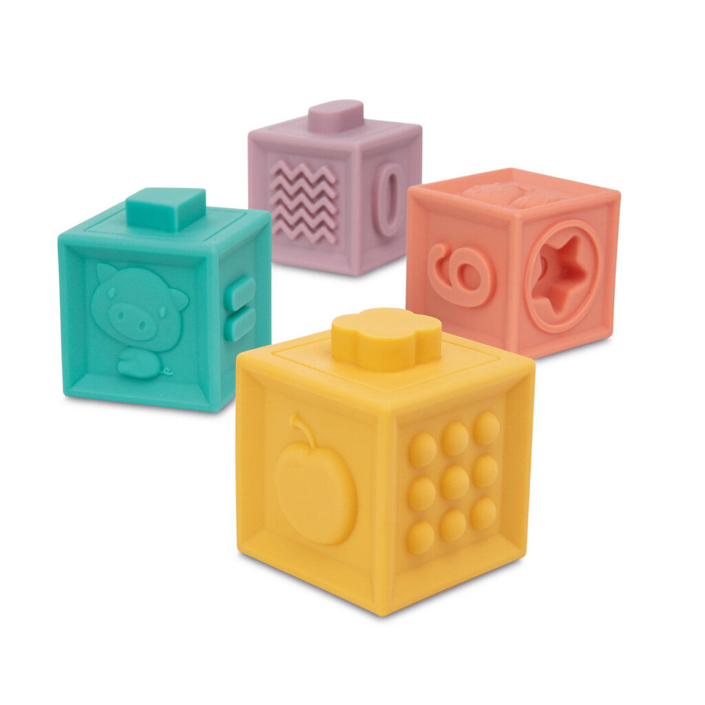 Minkšti sensoriniai blokai-kaladės Canpol Babies 12 vnt., 79/102 kaina ir informacija | Žaislai kūdikiams | pigu.lt