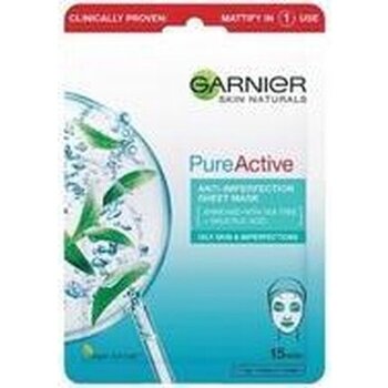 Lakštinė kaukė odai su netobulumais Garnier Pure Active, 1 vnt. kaina ir informacija | Veido kaukės, paakių kaukės | pigu.lt