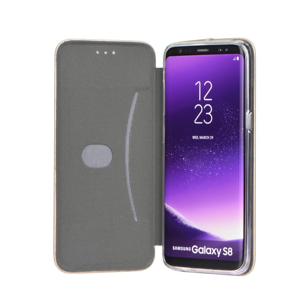 Telefono dėklas Elegance book, skirtas Samsung Galaxy A72 5G, juodas kaina ir informacija | Telefono dėklai | pigu.lt