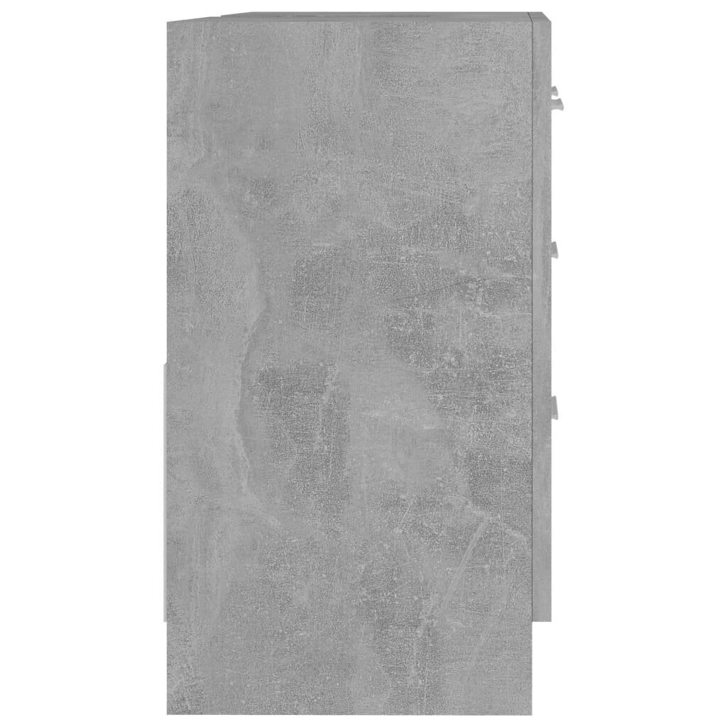 Spintelė praustuvui, 63x30x54 cm, pilka kaina ir informacija | Vonios spintelės | pigu.lt
