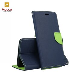 Mocco Fancy Case Чехол Книжка для телефона Apple Iphone 12 / 12 Pro Синий - Зелёный цена и информация | Чехлы для телефонов | pigu.lt