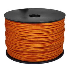 Веревка для вязания 2.5 мм. цвет оранжевый(Нр. 42) 200 м. цена и информация | Принадлежности для вязания крючком | pigu.lt