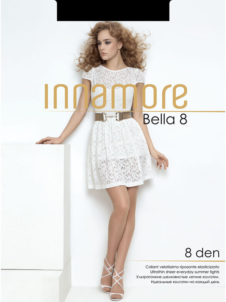 Pėdkelnės moterims Innamore Bella 8 DEN, rudos spalvos kaina ir informacija | Pėdkelnės | pigu.lt