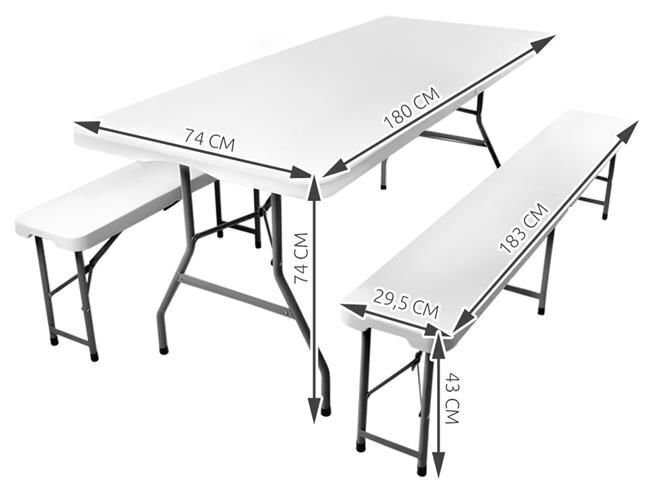 Sulankstomas sodo stalas, 240 cm цена и информация | Lauko baldų komplektai | pigu.lt