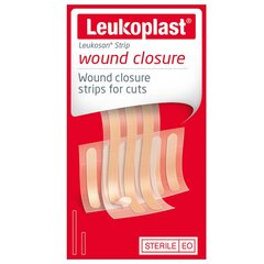 Žaizdų uždarymo juostelė Leukoplast Leukosan Strip N9 kaina ir informacija | Pirmoji pagalba | pigu.lt