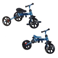 Daugiafunkcinis triratukas Yvolution Strolly Bike, grey/blue, 101168 kaina ir informacija | Triratukai | pigu.lt