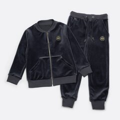Детский бархатный костюм Marat SPP11005*01, тёмно-серый цена и информация | Комплекты для мальчиков | pigu.lt