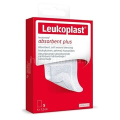 Leukoplast Leukomed Absorbent Plus sterilus lipnus absorbuojantis tvarstis 7.2x5cm N5 kaina ir informacija | Slaugos prekės | pigu.lt