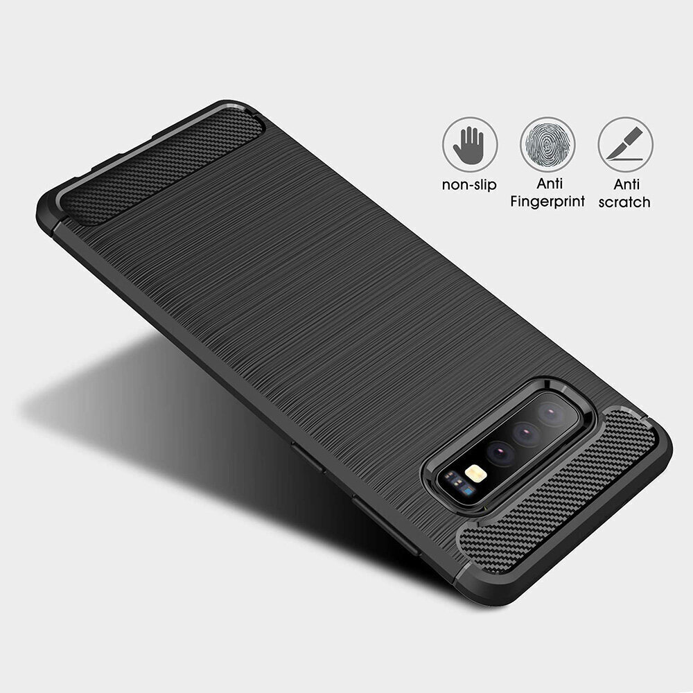 Nugarėlė Samsung Galaxy A52 Carbon, juodas kaina ir informacija | Telefono dėklai | pigu.lt