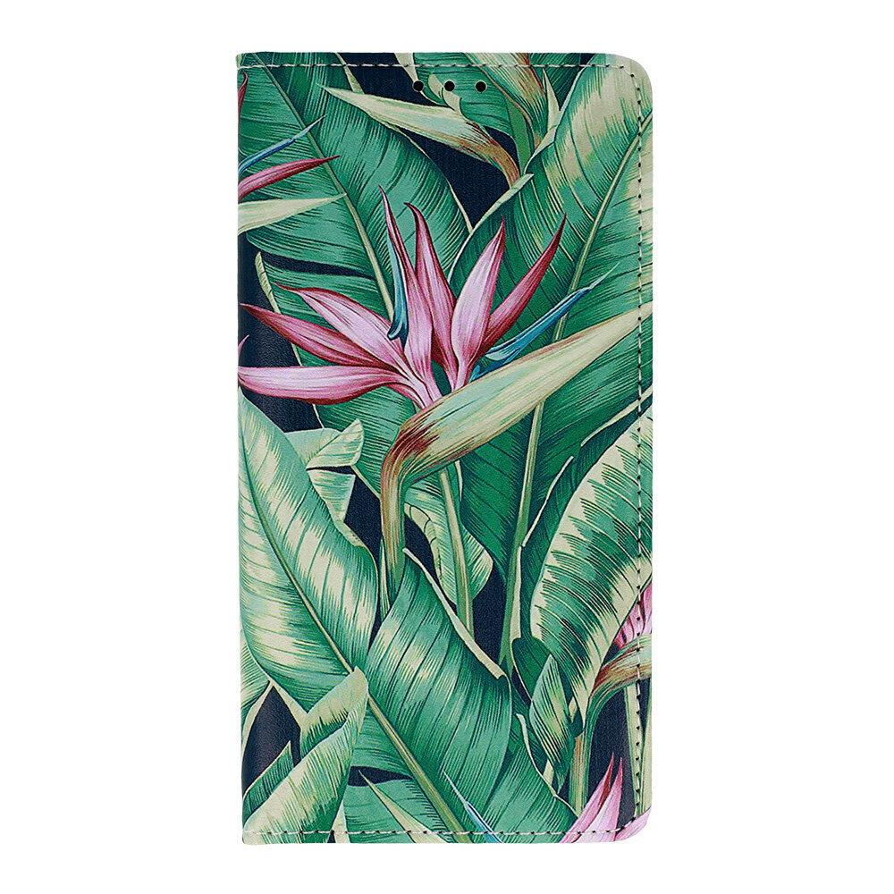 Telefono dėklas Smart Book Flower, skirtas Samsung Galaxy A20s, D4 kaina ir informacija | Telefono dėklai | pigu.lt