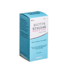 Maisto papildas Biotin Strong, 60 tablečių цена и информация | Витамины, пищевые добавки, препараты для красоты | pigu.lt