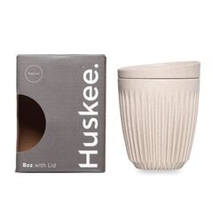 Huskee kavos puodelis su dangteliu, 240 ml, kreminis kaina ir informacija | Termosai, termopuodeliai | pigu.lt