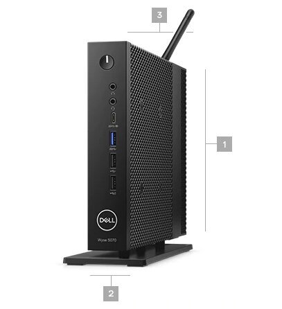 DELL Wyse 5070 TC Celeron J4105 8GB RAM 128GB SSD Win10 kaina ir informacija | Stacionarūs kompiuteriai | pigu.lt