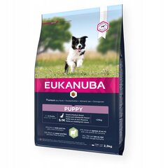 Eukanuba Puppy mažų ir vidutinių veislių šunims su ėriena ir ryžiais, 2,5 kg kaina ir informacija | Sausas maistas šunims | pigu.lt