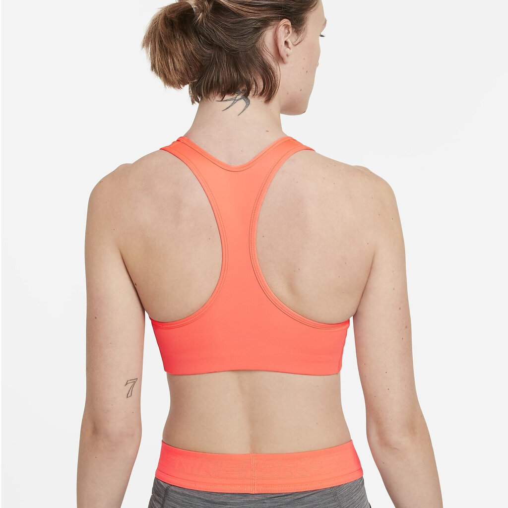 Sportinė liemenėlė moterims Nike Swoosh Bra Non Pad Bright Mango, oranžinė kaina ir informacija | Sportinė apranga moterims | pigu.lt