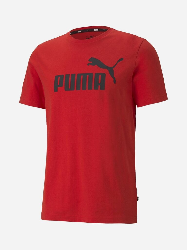 Marškinėliai Puma Ess Logo Tee High Red kaina ir informacija | Vyriški marškinėliai | pigu.lt