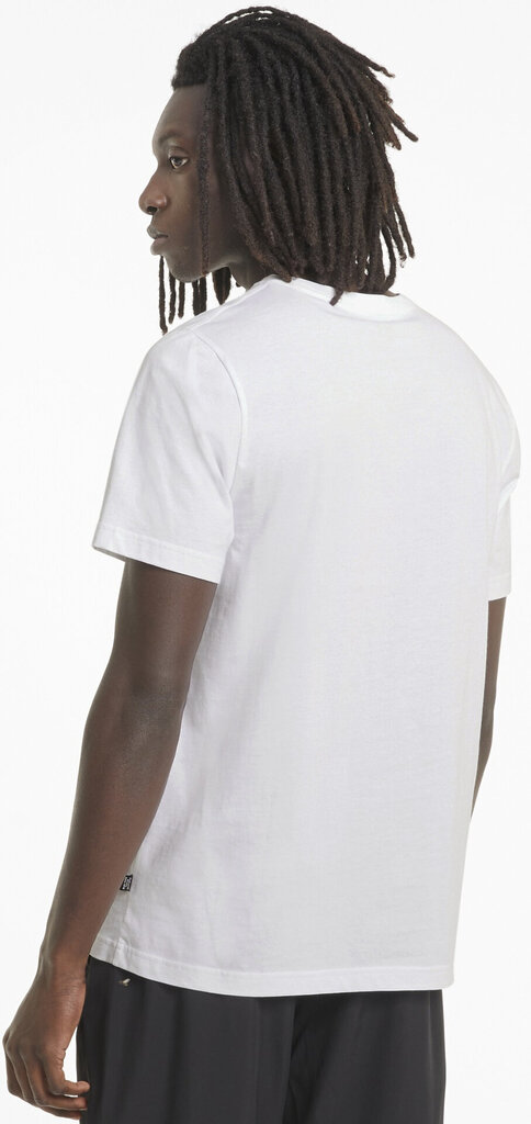 Marškinėliai Puma Ess Logo Tee White цена и информация | Vyriški marškinėliai | pigu.lt
