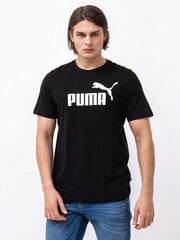 Футболка Puma Ess Logo Tee Black цена и информация | Мужские футболки | pigu.lt