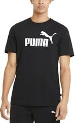 Футболка Puma Ess Logo Tee Black цена и информация | Мужские футболки | pigu.lt