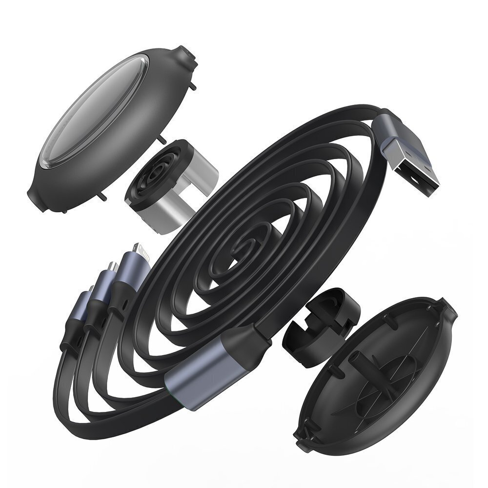 CABLE USB TO 3IN1 1.2M/BLACK CAMLT-MJ01 BASEUS цена и информация | Laidai telefonams | pigu.lt