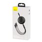 CABLE USB TO 3IN1 1.2M/BLACK CAMLT-MJ01 BASEUS kaina ir informacija | Laidai telefonams | pigu.lt