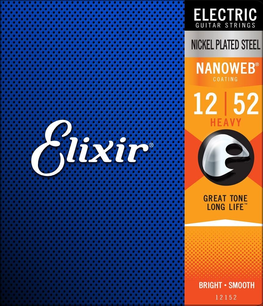Stygos el. gitarai Elixir 12152 Nanoweb 12-52 kaina ir informacija | Priedai muzikos instrumentams | pigu.lt