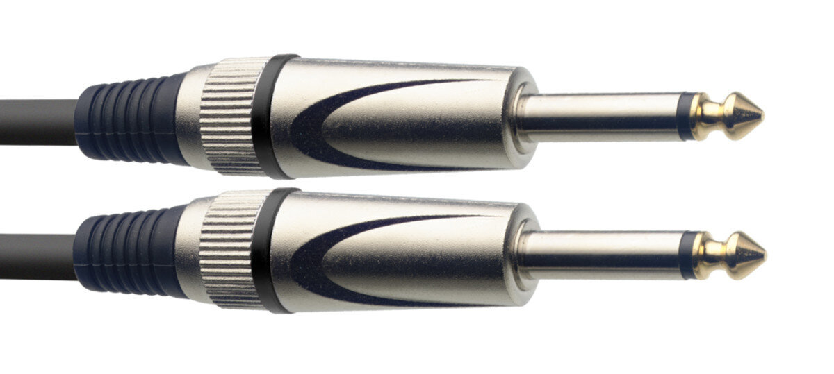 Instrumentinis kabelis Stagg 6.35mm Jack TS - 6.35mm Jack TS 1.5m SGC1,5DL цена и информация | Kabeliai ir laidai | pigu.lt