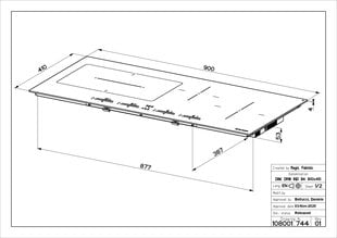 Индукционная варочная панель Faber FCH Slim 94 BK KL цена и информация | Варочные поверхности | pigu.lt