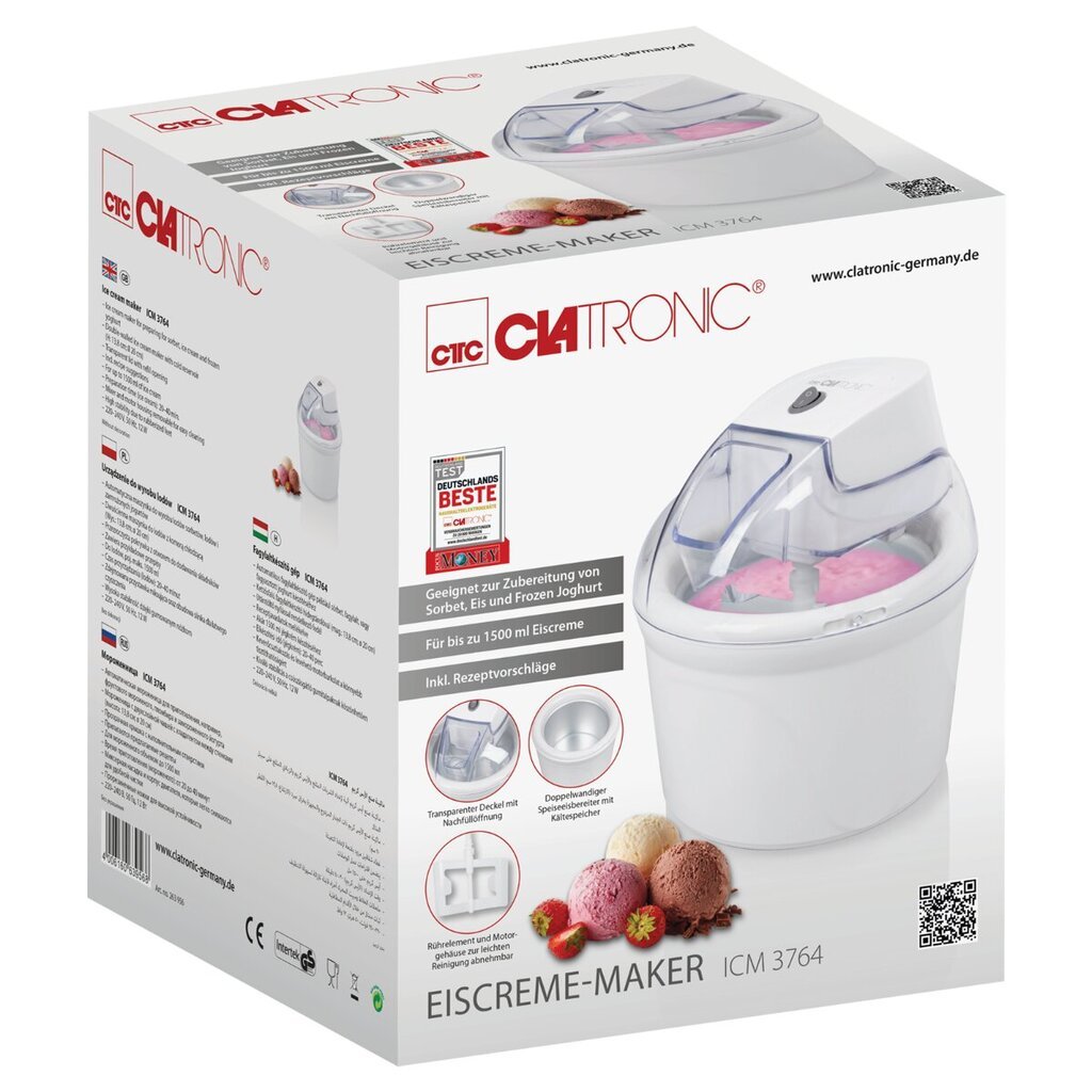 Clatronic ICM3764W kaina ir informacija | Išskirtiniai maisto gaminimo prietaisai | pigu.lt