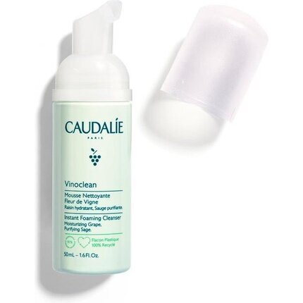 Vinoclean valymo putos Caudalie Instant Foaming Cleanser, 150 ml kaina ir informacija | Veido prausikliai, valikliai | pigu.lt