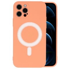 MagSilicone Soft Touch Чехол-крышка с поддержкой Magsafe беспроводной зарядкой для Apple iPhone 12 Желтый цена и информация | Чехлы для телефонов | pigu.lt