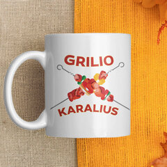 Puodelis "Grilio karalius" kaina ir informacija | Originalūs puodeliai | pigu.lt