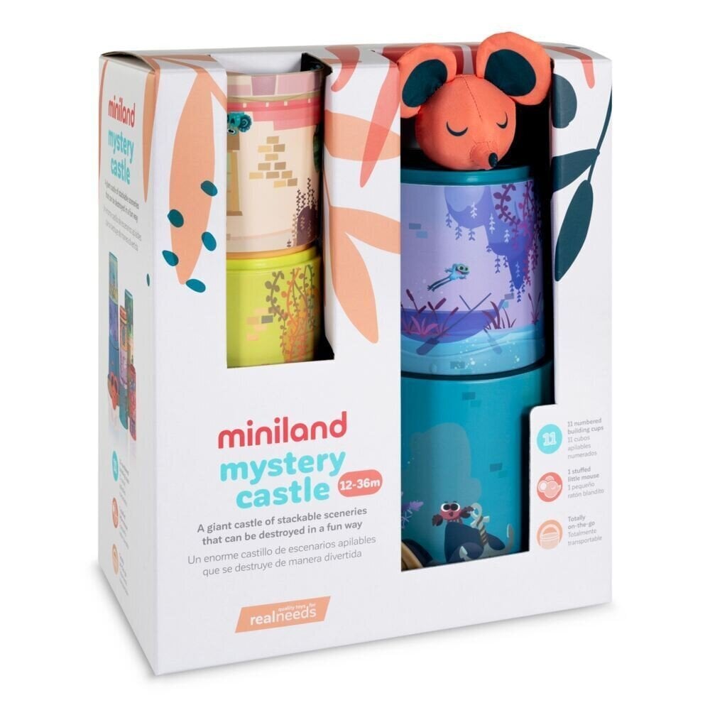 Indelių bokštas Miniland, 12 d. цена и информация | Lavinamieji žaislai | pigu.lt