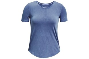 Женская футболка Under Armor Streaker Run Short Sleeve W 1361371470, синяя цена и информация | Женские футболки | pigu.lt