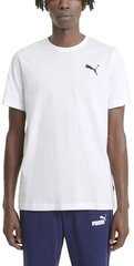 Футболка Puma ESS Small Logo Tee White цена и информация | Мужские футболки | pigu.lt