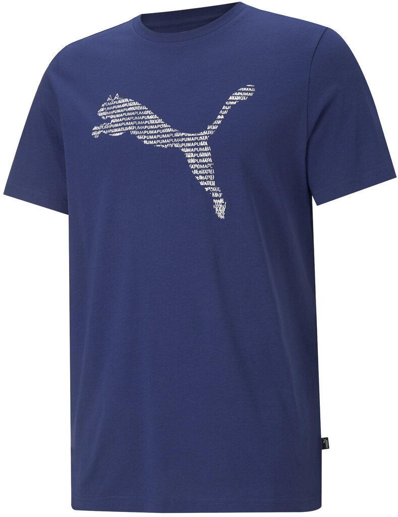 Marškinėliai vyrams Puma Cat Basic Tee Ele Blue, mėlyni kaina ir informacija | Vyriški marškinėliai | pigu.lt