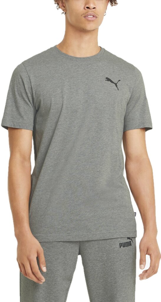 Marškinėliai Puma ESS Small Logo Tee1 Grey цена и информация | Vyriški marškinėliai | pigu.lt