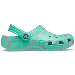 Šlepetės moterims Crocs™ Classic Vacay Vibes Clog, žalios kaina ir informacija | Šlepetės moterims | pigu.lt