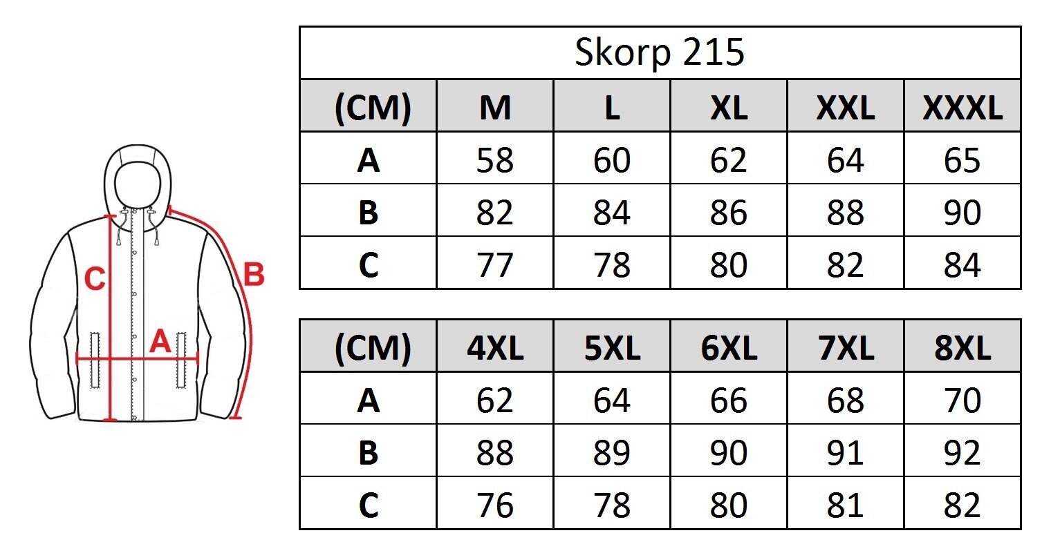 Striukė vyrams Skorp 215 kaina ir informacija | Vyriškos striukės | pigu.lt