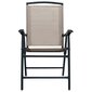 Sulankstomos lauko kėdės, 2 vnt., tekstilenas цена и информация | Lauko kėdės, foteliai, pufai | pigu.lt