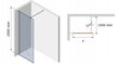 Dušo sienelė Mexen Kioto, chrome/black frame 50,60,70,80,90,100,110,120,130,140x200 cm цена и информация | Dušo durys ir sienelės | pigu.lt