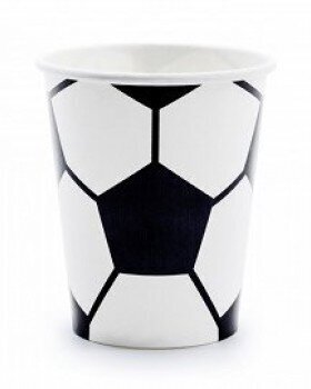 Vienkartiniai puodeliai Futbolas 220 ml, 6 vnt kaina ir informacija | Vienkartiniai indai šventėms | pigu.lt