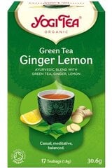 Yogi Tea Ginger Lemon žalioji prieskoninė arbata, 17x1.7 g kaina ir informacija | Arbata | pigu.lt