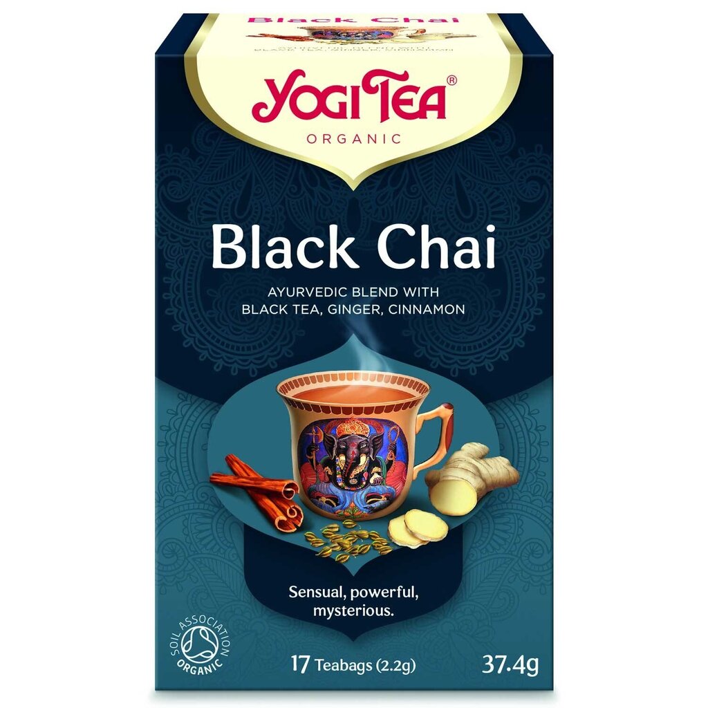 Yogi Tea prieskoninė juodoji arbata Black Chai, 17 pakelių цена и информация | Arbata | pigu.lt