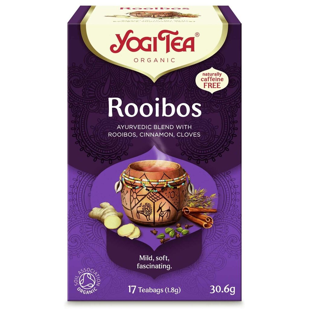 Yogi Tea ajurvedinė arbata Rooibos, 17 pakelių цена и информация | Arbata | pigu.lt