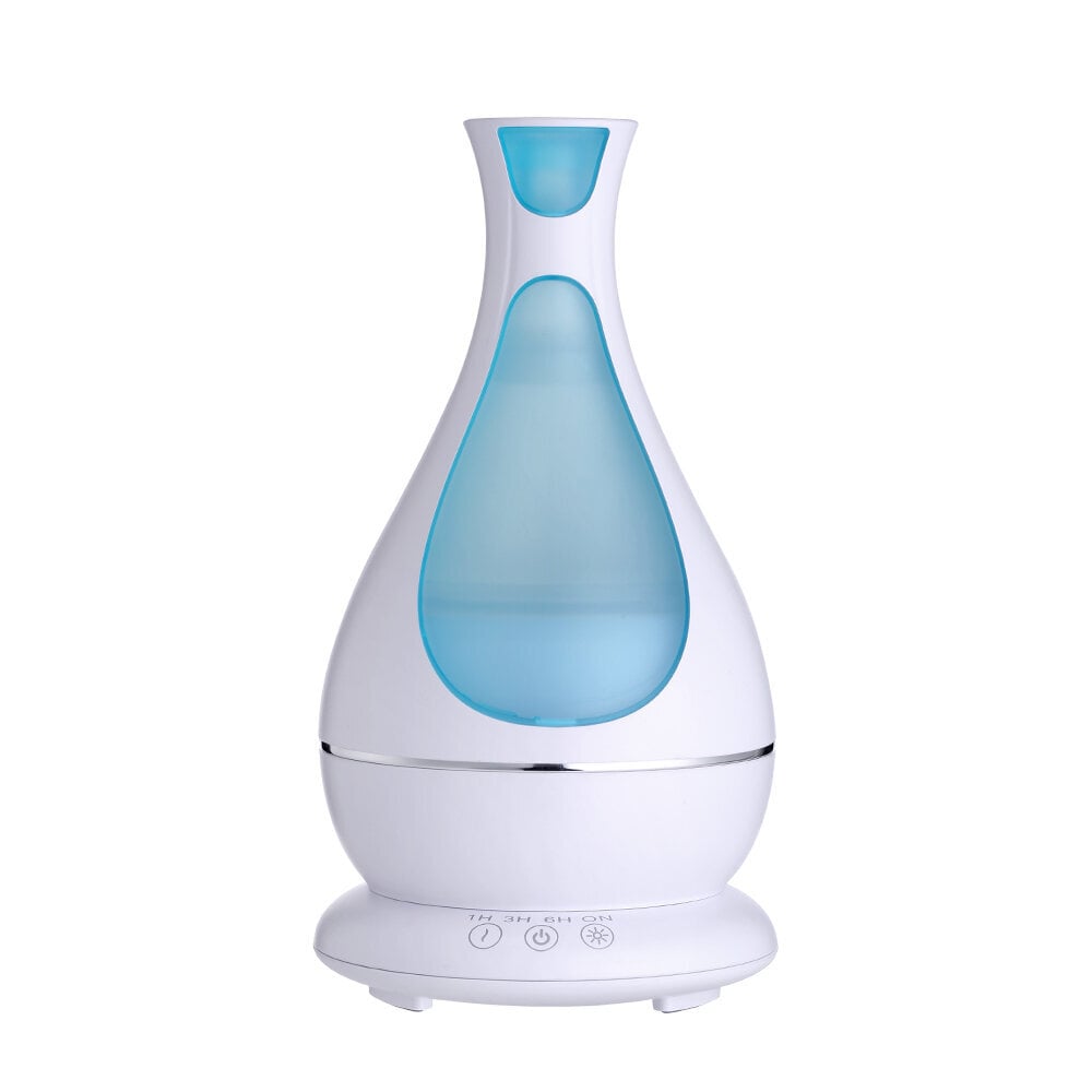 MiniMu ultragarsinis oro drėkintuvas su aroma, šviečiantis 7 spalvomis, 400 ml talpos indas vandeniui, Baltas kaina ir informacija | Oro drėkintuvai | pigu.lt
