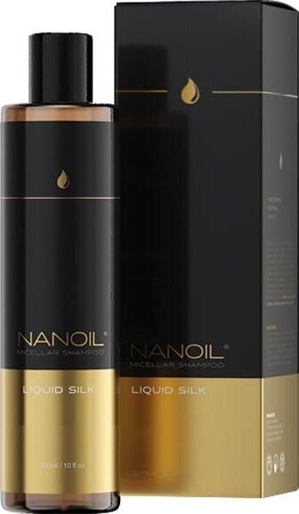 Micelinis plaukų šampūnas su šilku Nanoil Liquid Silk, 300 ml kaina ir informacija | Šampūnai | pigu.lt